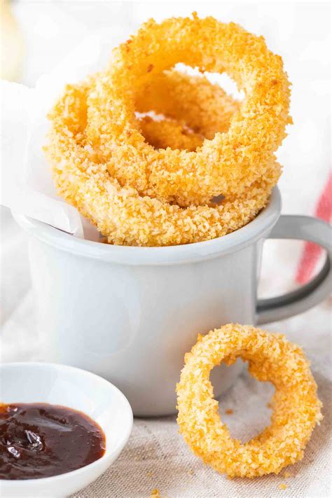 onion fryer rings air crispy easy airfryer quick plated recipe fried recipes chicken cravings panko batter deep perfect breadcrumbs extra
