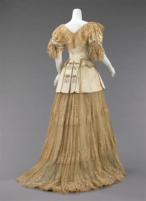 Evening Dress Design House Rouff French 18441914 Date Ca 1895