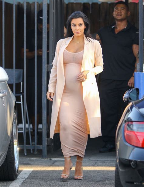 Pregnant Kim Kardashian Leaves A Studio In Van Nuys Hawtcelebs