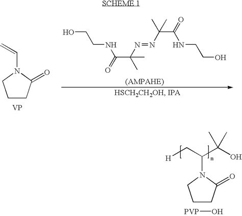 Us7262253b2 Process For The Preparation Of Amphiphilic Poly N Vinyl 2 Pyrrolidone Block
