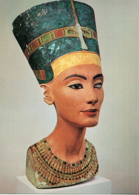 Renaissance Thutmose Nefertiti Painted Lime Stone From Tell El