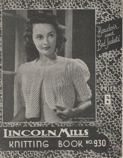 The Vintage Pattern Files Free 1940s Knitting Pattern Lincoln Mills