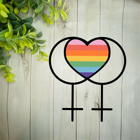 lesbian love decal lgbtq car decal pride decal pride etsy