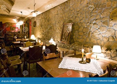 Classic Restaurant Interior Stock Photo Image Of Indoor Tables 4977326