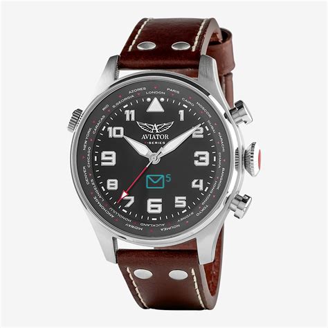 A smart watches are wearable computer in the form of a wristwatch, modern smart watches provide a local touchscreen interface for. Aviator Smart Watch Men's Watch, Silver - Lufthansa WorldShop