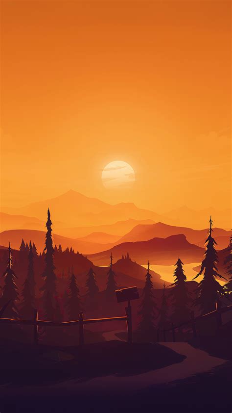 1080x1920 Sunset On Mountains Minimal Art 4k Iphone 76s6 Plus Pixel