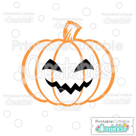 Scary Jack O Lantern Halloween Pumpkin Free Svg Cutting File And Clipart