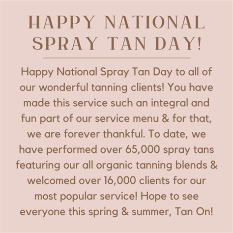 Rejuvepod Happy National Spray Tan Day ☀️