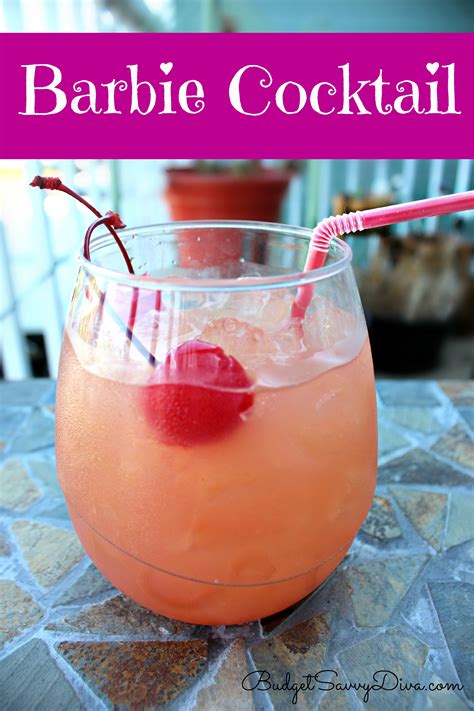 Monkey in a tree mix that drink. Barbie Cocktail Recipe - Budget Savvy Diva