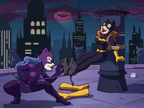 Commission Batgirl V Catwoman By Chaoskomori On Deviantart Babs Vs