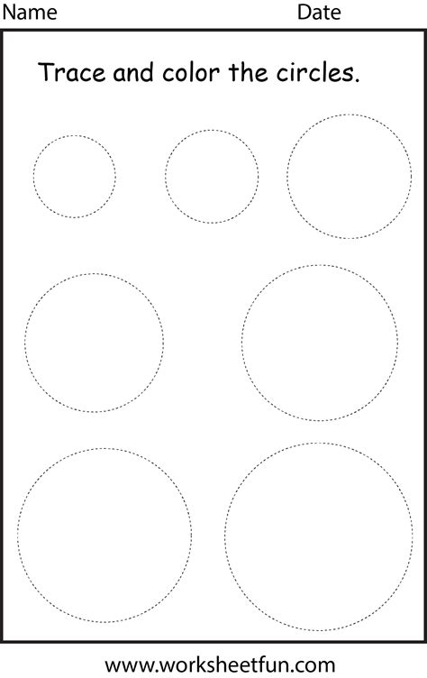 Shape - Circle - 1 Worksheet | Shapes preschool, Preschool worksheets, Preschool number worksheets