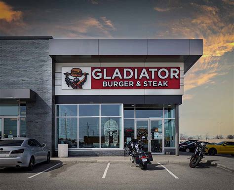 Gladiator Burger Menu Prices Canada New