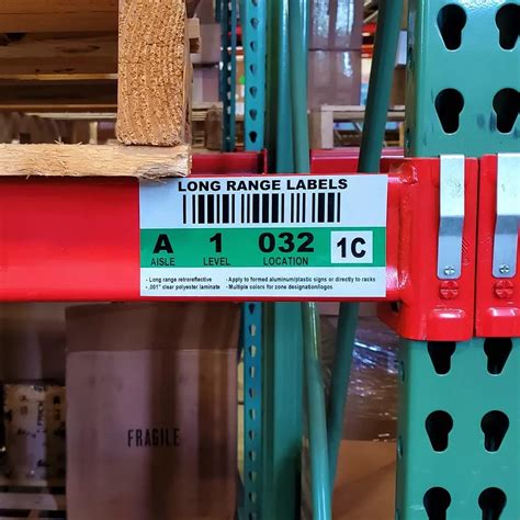 Warehouse Barcode Signs William Frick And Company