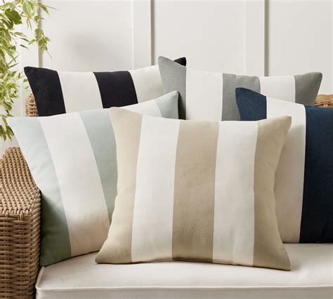 Classic Striped Indooroutdoor Pillows Pottery Barn