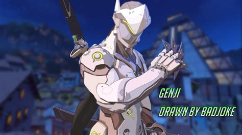 Genji Drawing Time Lapse Overwatch Youtube