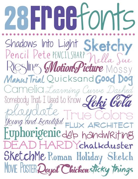 12 Favorite Free Fonts Scrapbook Fonts Fancy Fonts Fo
