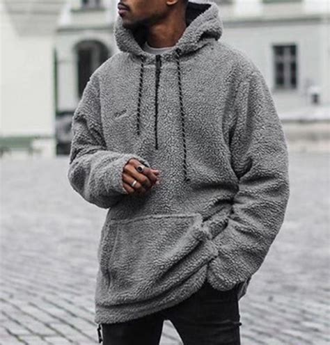 Mens Plus Velvet Thick Hooded Sweater Fashion Cjdropshipping