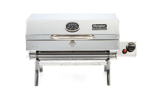Camco 57305 Olympian 5500 Stainless Steel Portable Gas Grill For Rv And