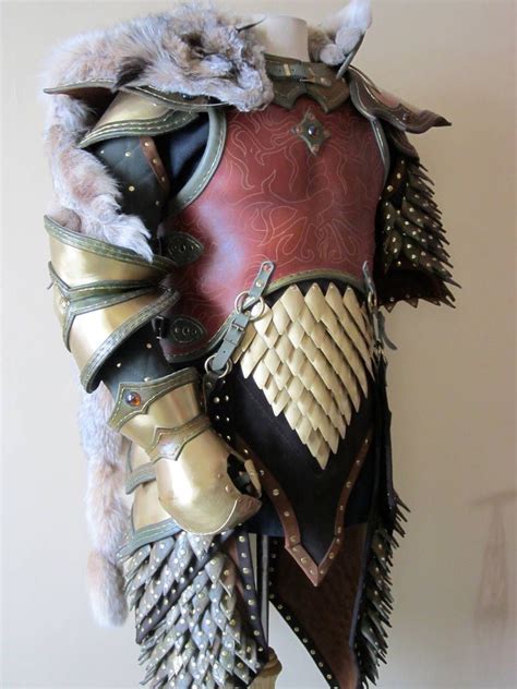 Elven Swordsinger Leather Armor With Lynx By