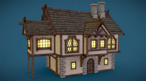 Medieval Stylized House 3d Model By Sogir 58092dd Sketchfab