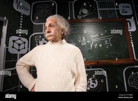 Albert Einstein Wax Figure Stock Photo Alamy