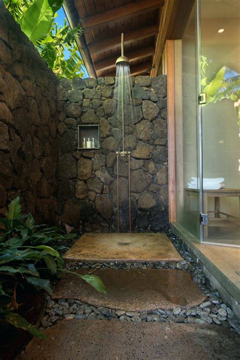 Simple Outdoor Shower Enclosure Plans Outdoor Bathroom Design