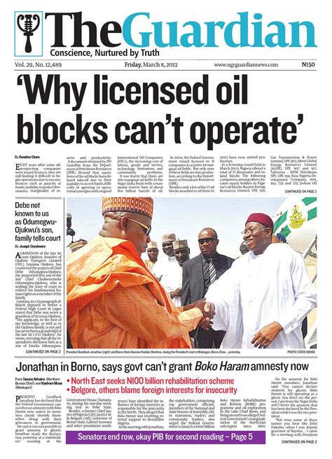 Issuu Fri 08 Mar 2013 The Guardian Nigeria By The Guardian Newspaper