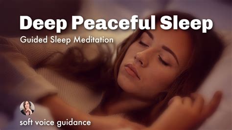 Guided Sleep Meditation For Peaceful Deep Sleep Soothing Female Voice For Sleep Youtube