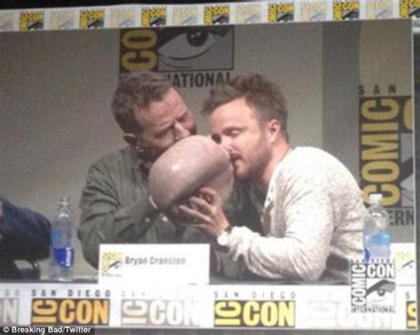 Breaking Bads Bryan Cranston And Aaron Paul Makeout With Walter White