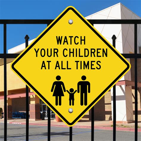 Watch Your Children At All Times Diamond Sign Sku S 7104