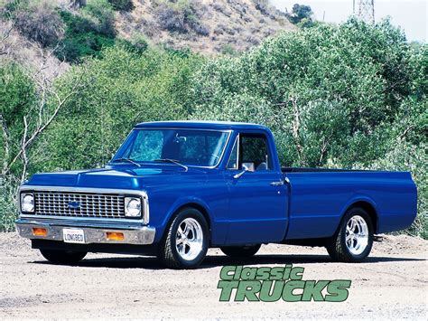 Chevrolet C10 1972 Blue Droped 67 72 Chevy Truck Chevy C10 Chevy