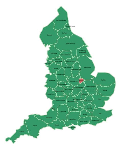 Rutland Map Map Of Rutland East Midlands England