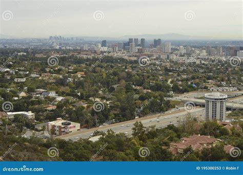 View On Downtown Los Angeles From The Hollywood Mountains Stock Image