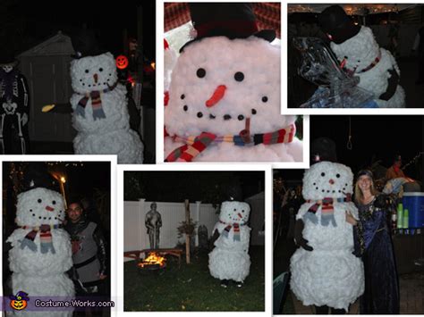 Homemade Snowman Costume Photo 77