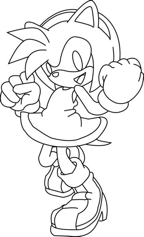 Sonic Shadow Amy Coloring Pages The Best Porn Website