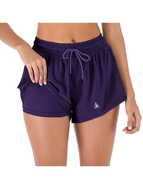 Buy Anna Kaci Womens Running Shorts Gym Athletic Shorts Pockets