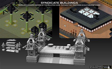 Syndicate Buildings 3d Model 3d Printable Cgtrader
