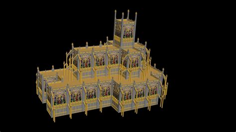 3d Model Imperial Shrine Cathedral High Poly Cgtrader