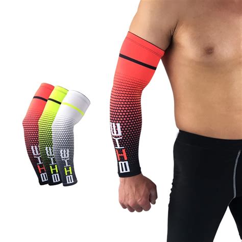 Pair Cool Men Cycling Running Bicycle Uv Sun Protection Cuff Cover Protective Arm Sleeve Bike