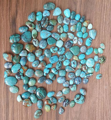 Natural Turquoise Stoneturquoise Cabochonaaa Quality Natural Etsy