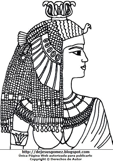 Dibujos Fotos Acrostico Y Mas Dibujos De Cleopatra Para Colorear Pintar Imprimir
