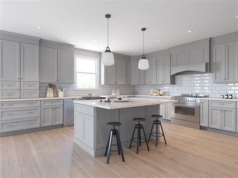 Visualize with free 3d design. 6 Images Light Grey Kitchen Cabinets And Review - Alqu Blog