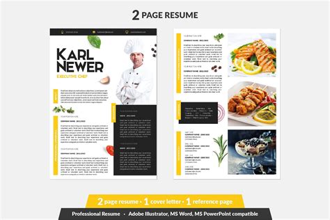 Catering Cv Example Chef Resume Cover Letter For Resume Resume Template