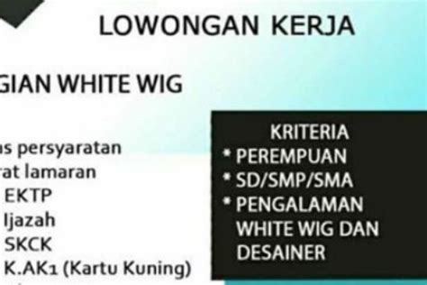 Pt boyang indusrial purbalingga merupakan perusahaan yang memproduksi wig (rambut palsu) terbesari di indonesia yang beralamat di jl. Syarat Pendaftaran Pt. Boyang Purbalingga - Pt Boyang Industrial Buka Lowongan Kerja Berikut ...