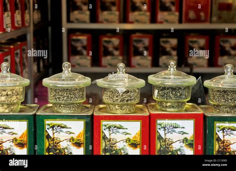 Tea Shop In Beijing China Asia Stock Photo Alamy