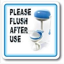 If you need a custom design developed, please just contact us and let us know what you need. PLEASE FLUSH AFTER USE ACRYLIC SIGN (end 9/12/2019 10:15 AM)