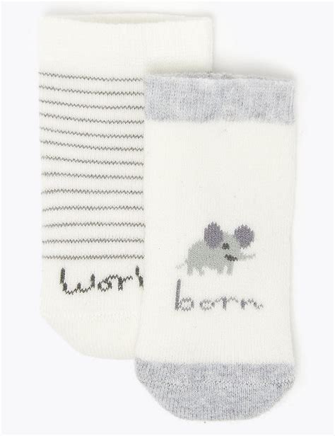 2pk Of Born In 2020 Baby Socks 0 12 Mths Mands