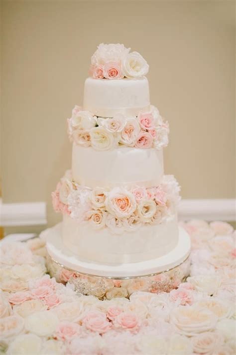 Pale Pink Pink Wedding Cake Blush Pink Wedding Cake Wedding Cakes