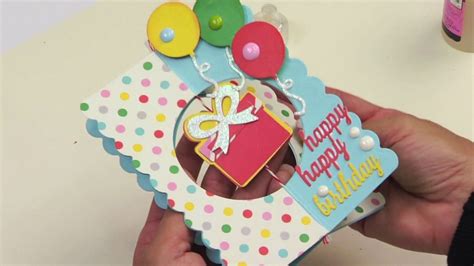 Diy 3d Birthday Card That Stands Sizzix Handmade Birthday Cards
