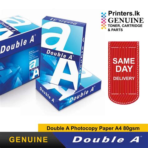 Double A Photocopy Paper A4 80gsm Rs2000 A4 80gsm 500sheets